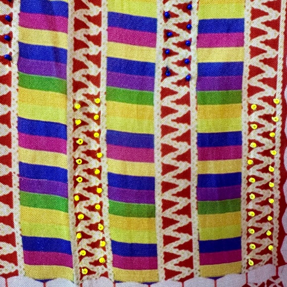 Anthropologie Tanvi Kedia Sol Patchwork Boho Maxi Dress Size Medium - Picture 8 of 8